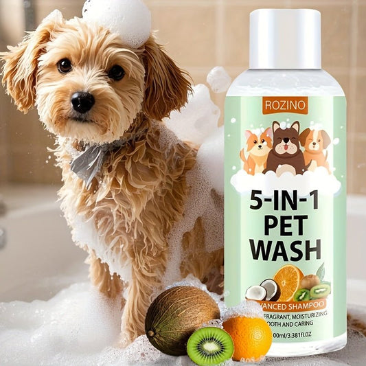 5 - in - 1 Pet Wash Shampoo for Cats and Dogs 100ml - HazMarket