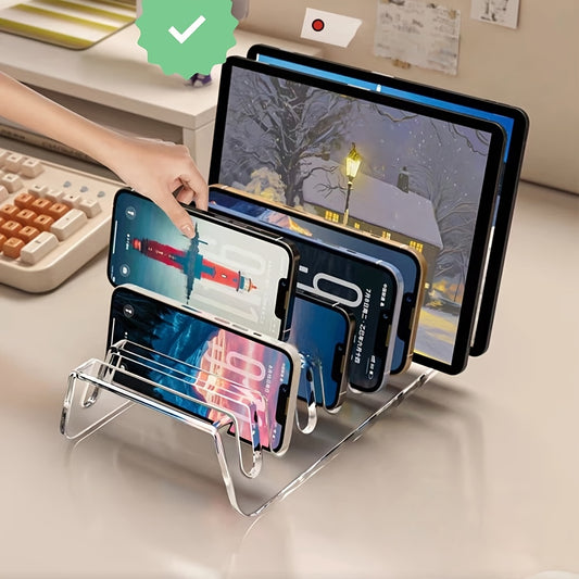 Acrylic Phone, Laptop & Tablet Storage Organizer