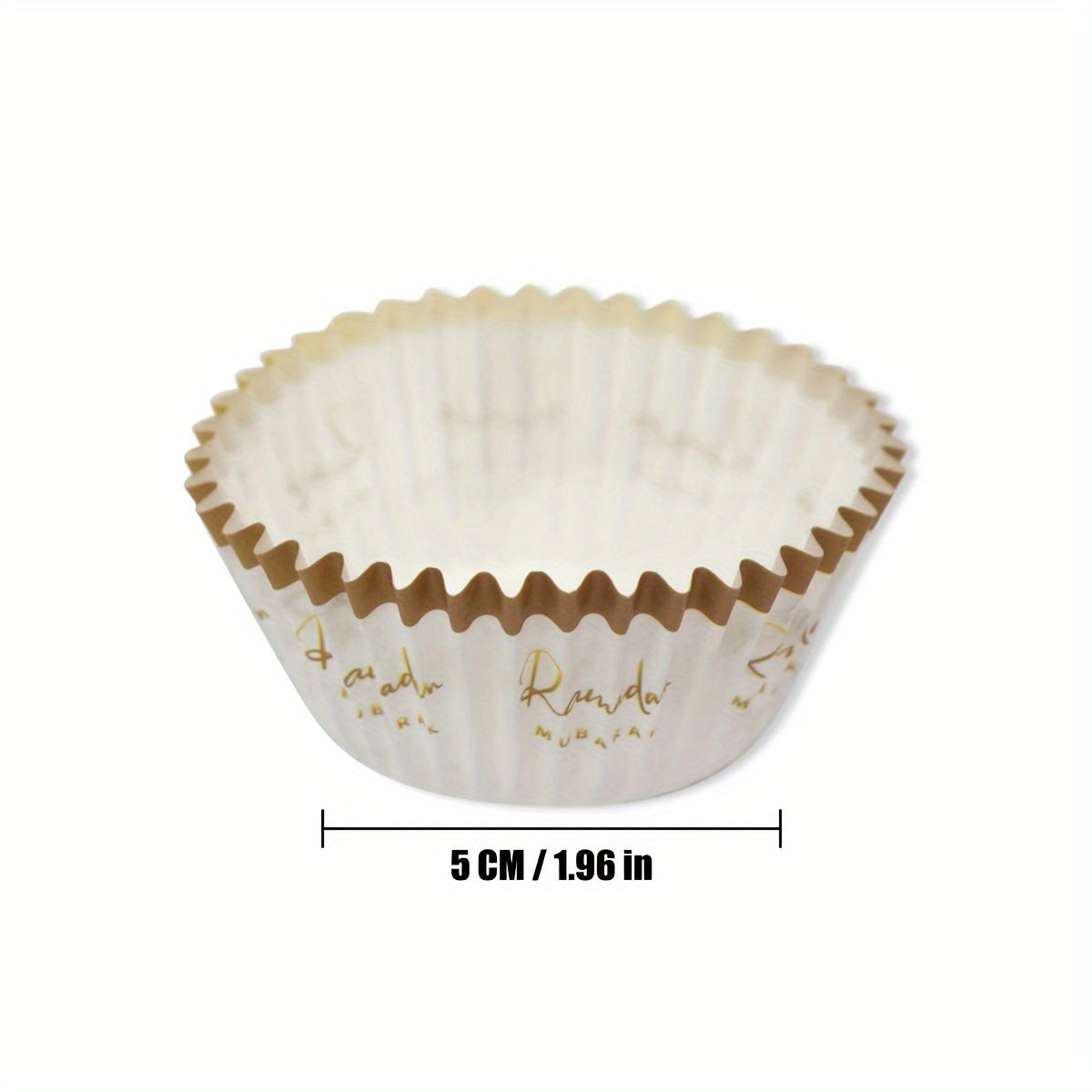 50pcs Ramadan Mubarak Cupcake Holders