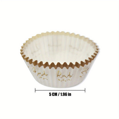 50pcs Ramadan Mubarak Cupcake Holders