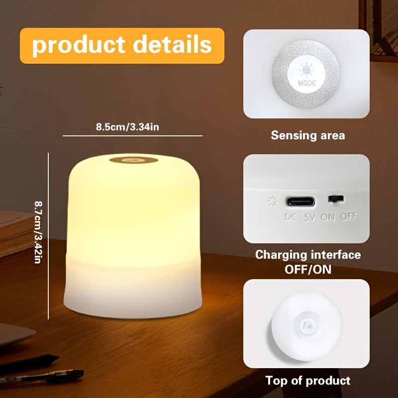 Multi-Color Dimmable Bedside Lamp