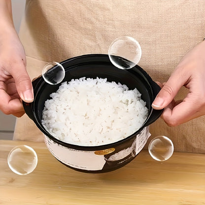 Compact Microwave Rice Cooker with Lid