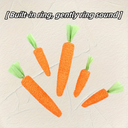 Carrot-Shaped Cat Chew Toys
