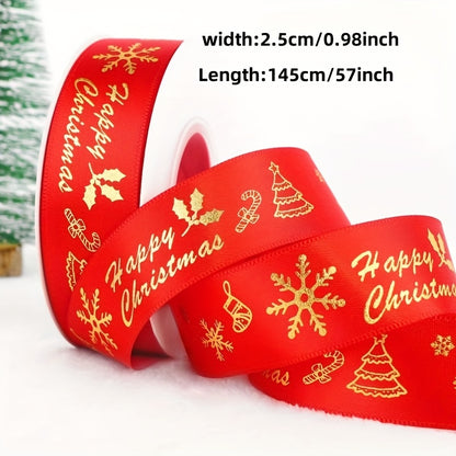 3 Mixed Colors of Christmas Ribbon Decoration