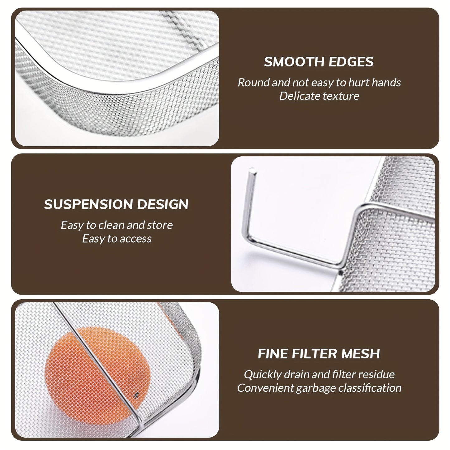 Stainless Steel Sink Strainer Basket