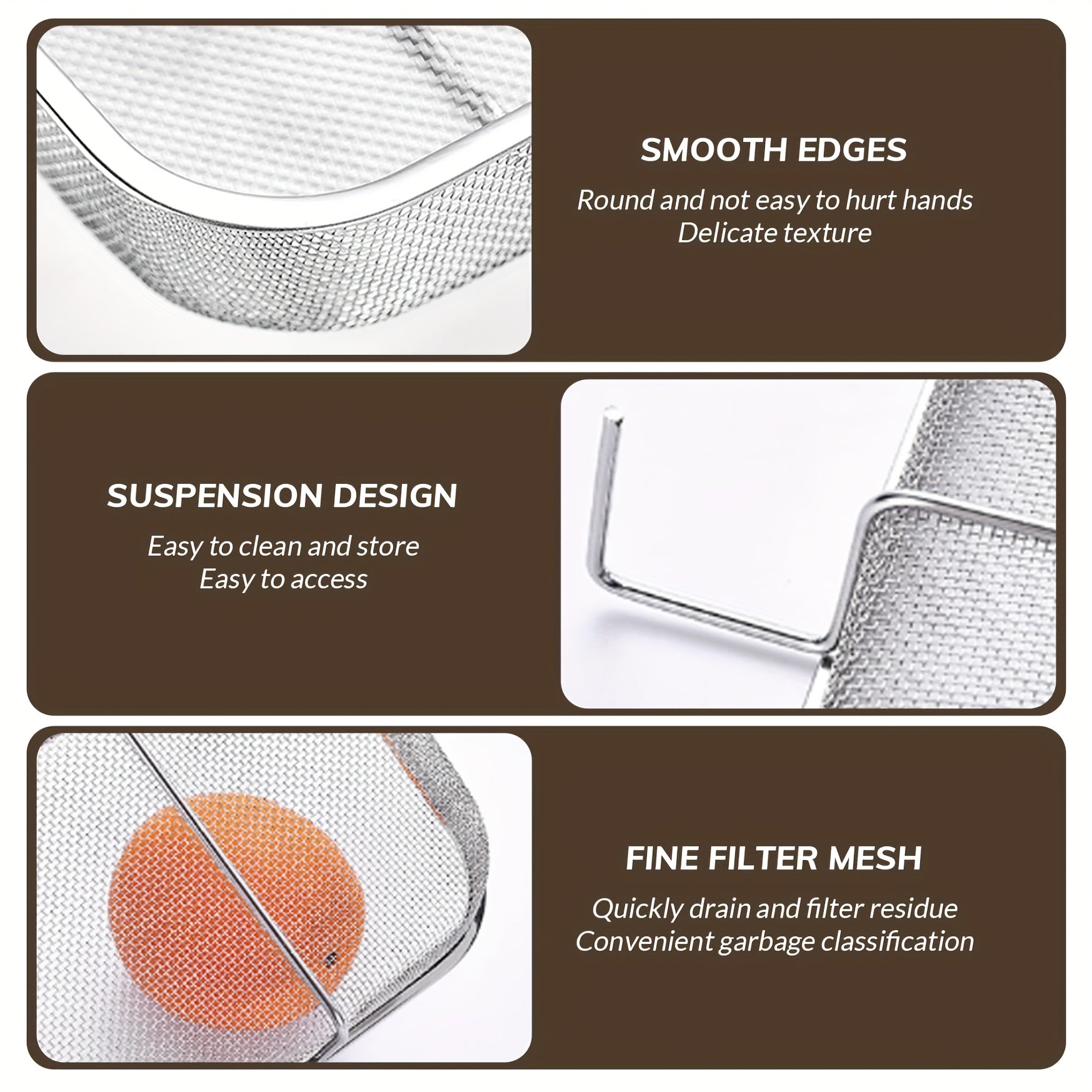 Stainless Steel Sink Strainer Basket