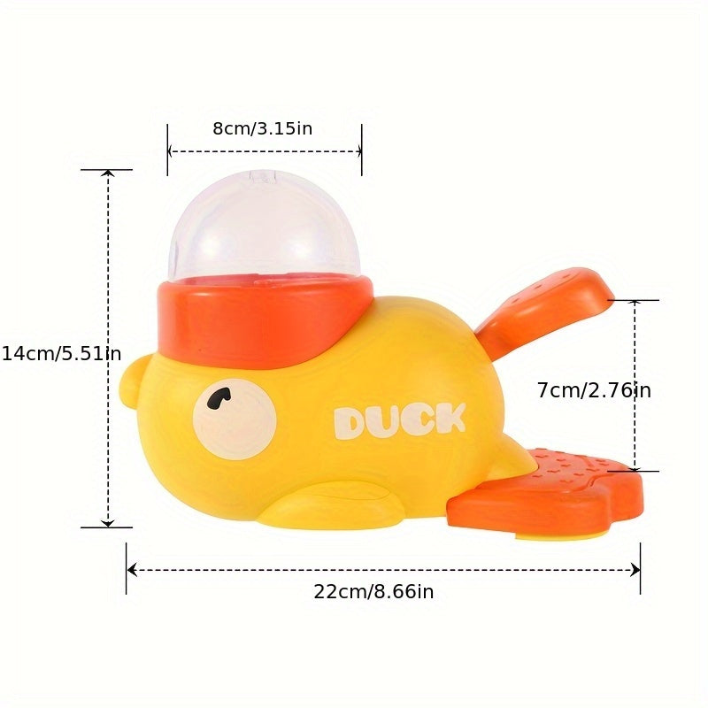 Duck-Shaped Interactive Slow Feeder Dog Food Dispenser