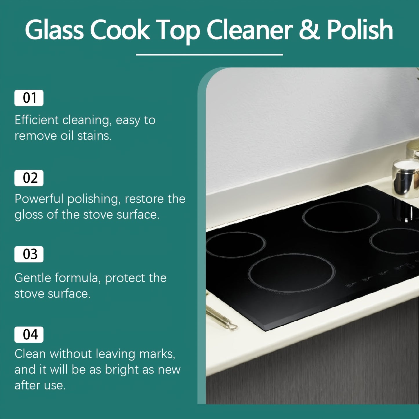 Glass Stovetop Cleaner Polishing Agent
