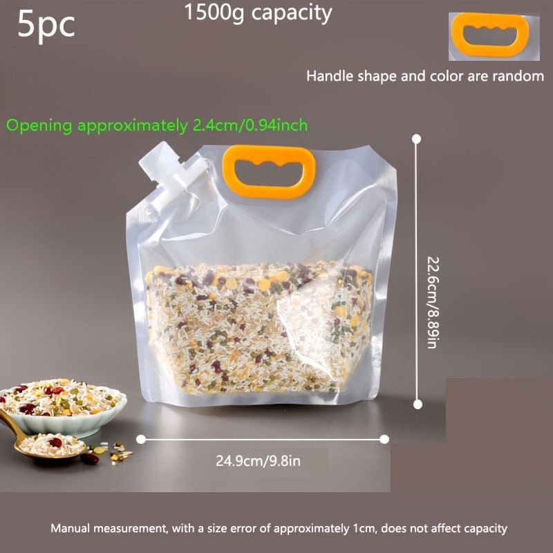 5pcs Food Fresh - keeping Bag With Spout - HazMarket