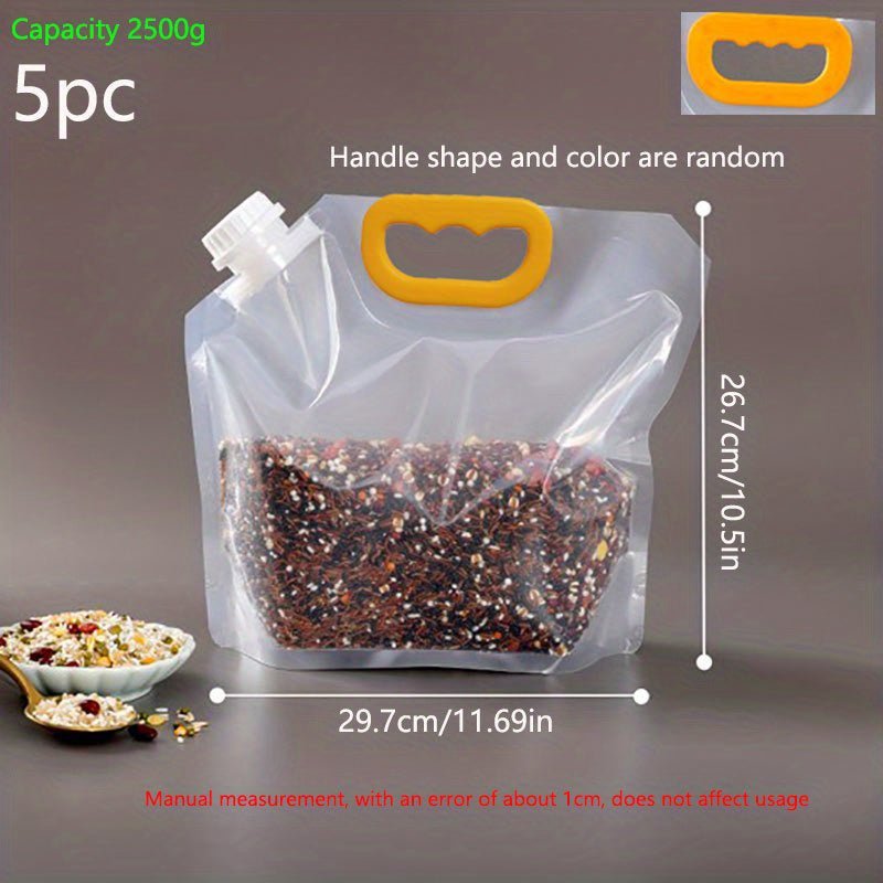 5pcs Food Fresh - keeping Bag With Spout - HazMarket