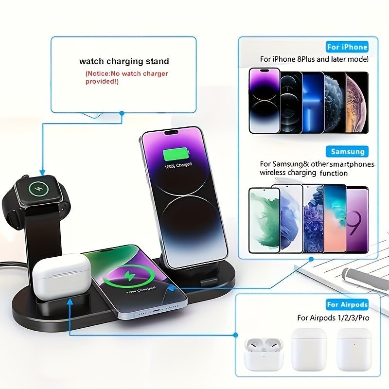 6 - in - 1 Wireless Fast Charger - HazMarket