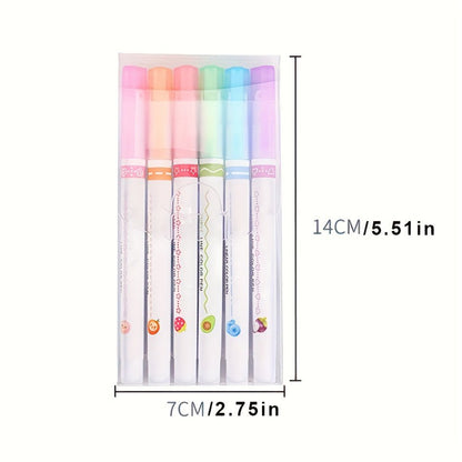 6 - Pack Quick - Dry Vibrant Curve Highlighters - HazMarket