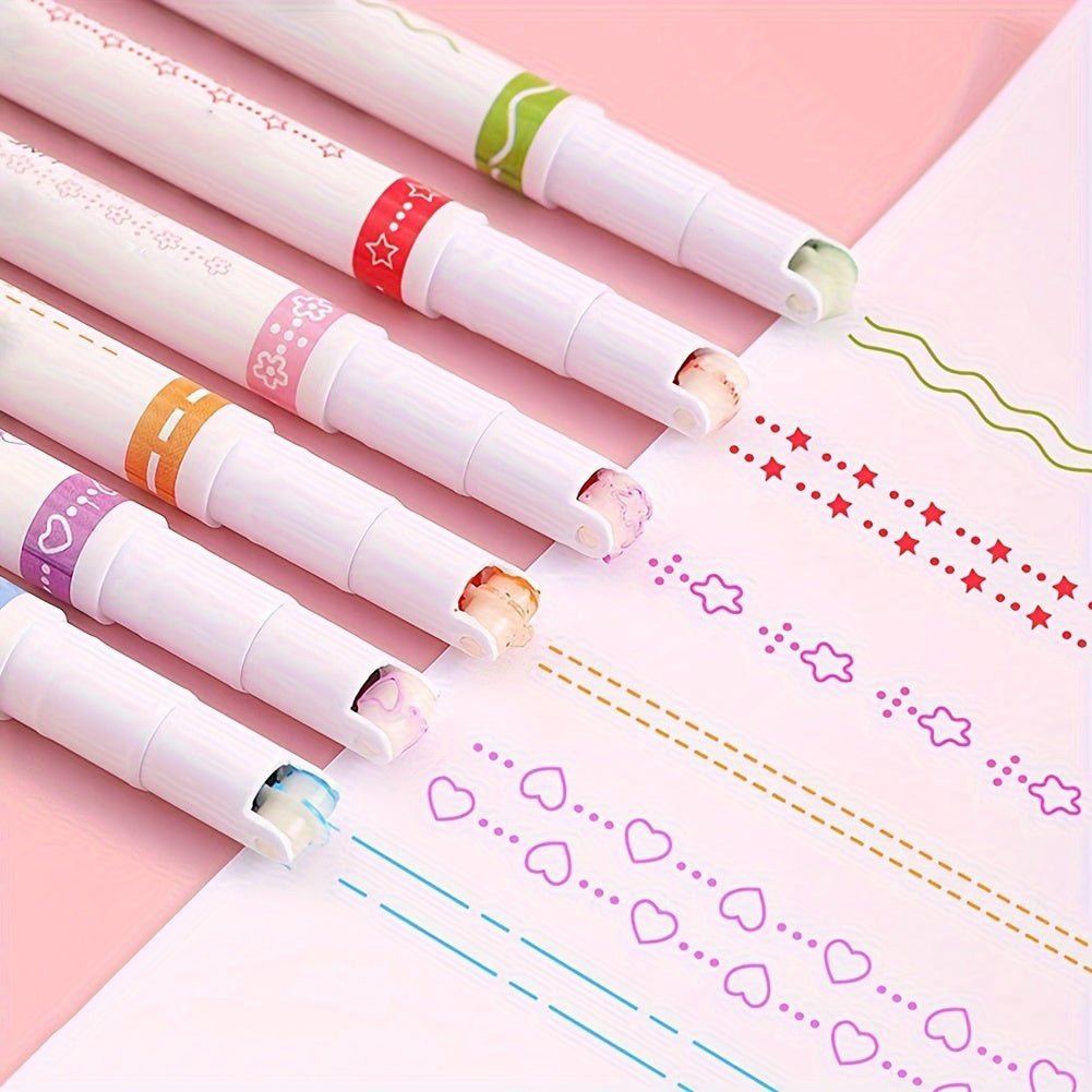 6 - Pack Quick - Dry Vibrant Curve Highlighters - HazMarket
