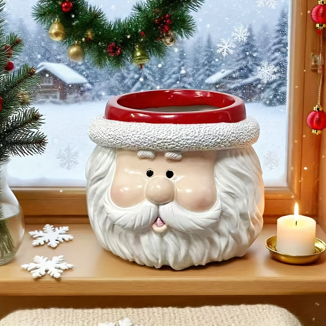 1pc Santa Claus Face Planter
