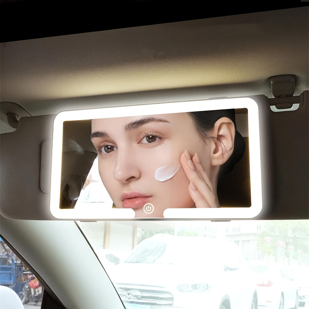 Car Visor Mirror with LED Light