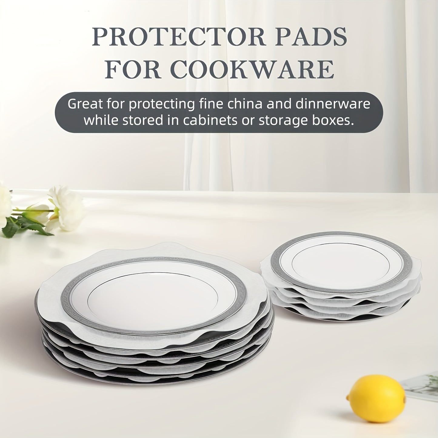 36pcs Round Plate and Pot Mat Set