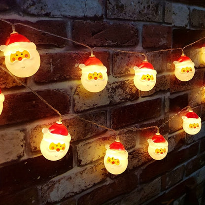 Santa Claus Christmas String Lights