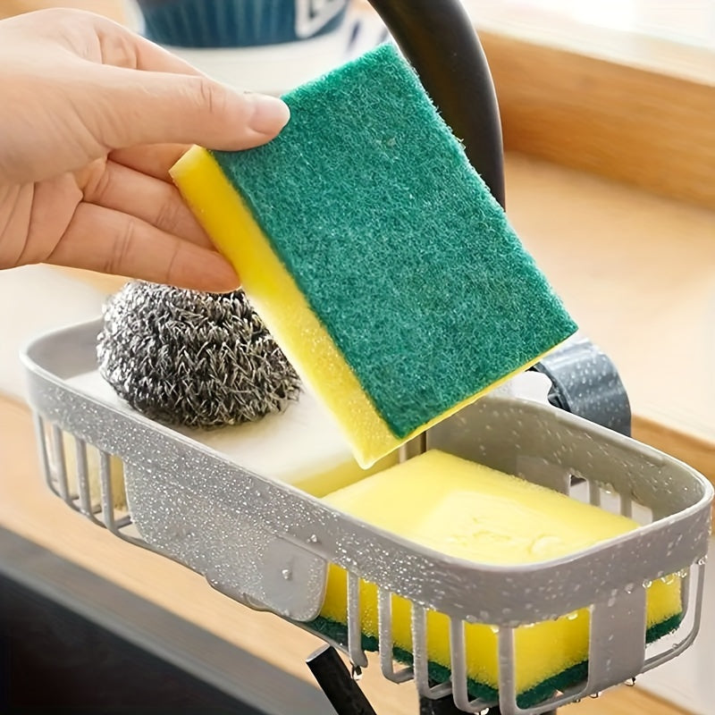 Adjustable Plastic Kitchen Sink Caddy Sponge Holder
