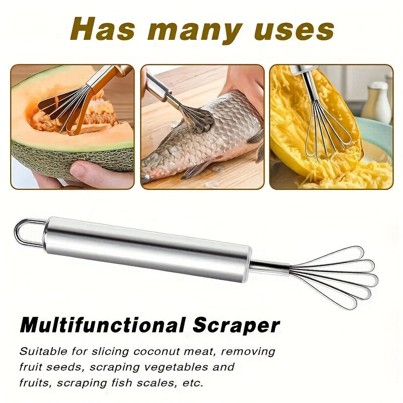 Heavy-Duty Manual Fruit Grater & Fish Scale Remover