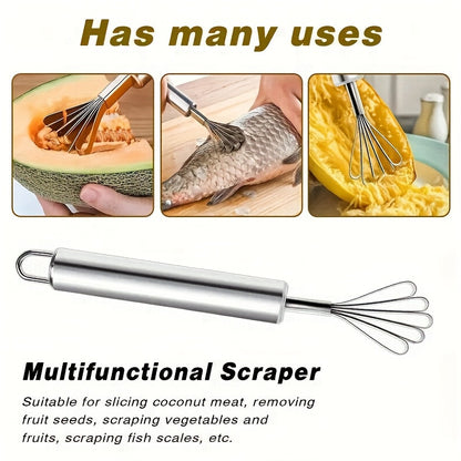Heavy-Duty Manual Fruit Grater & Fish Scale Remover