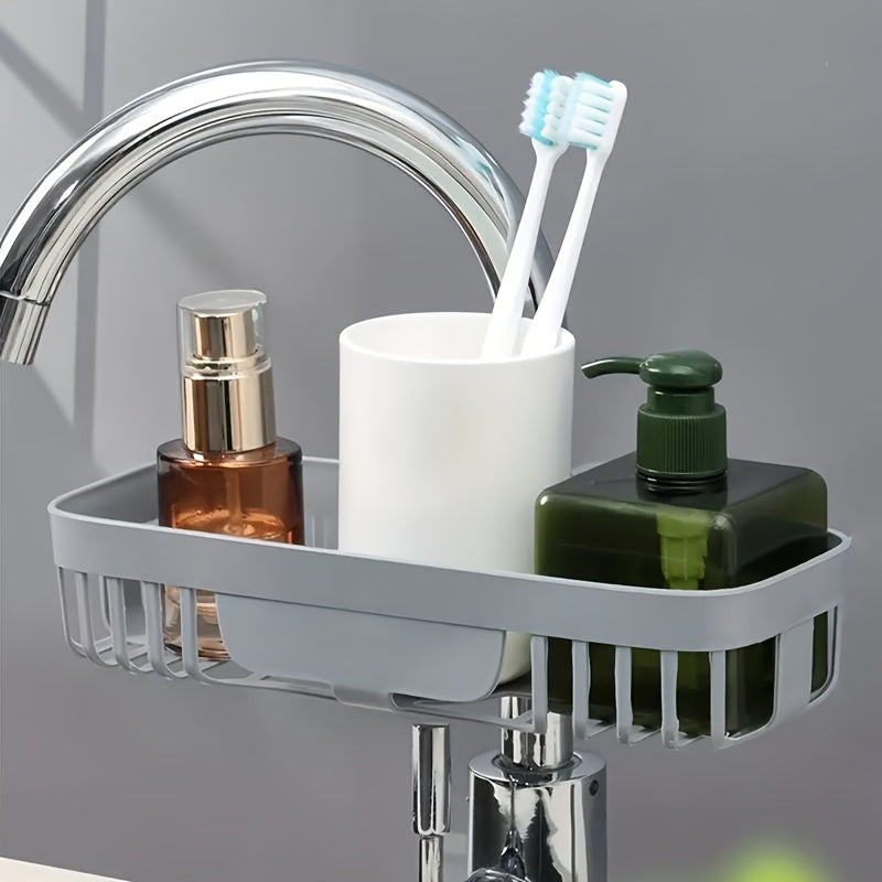 Adjustable Plastic Kitchen Sink Caddy Sponge Holder