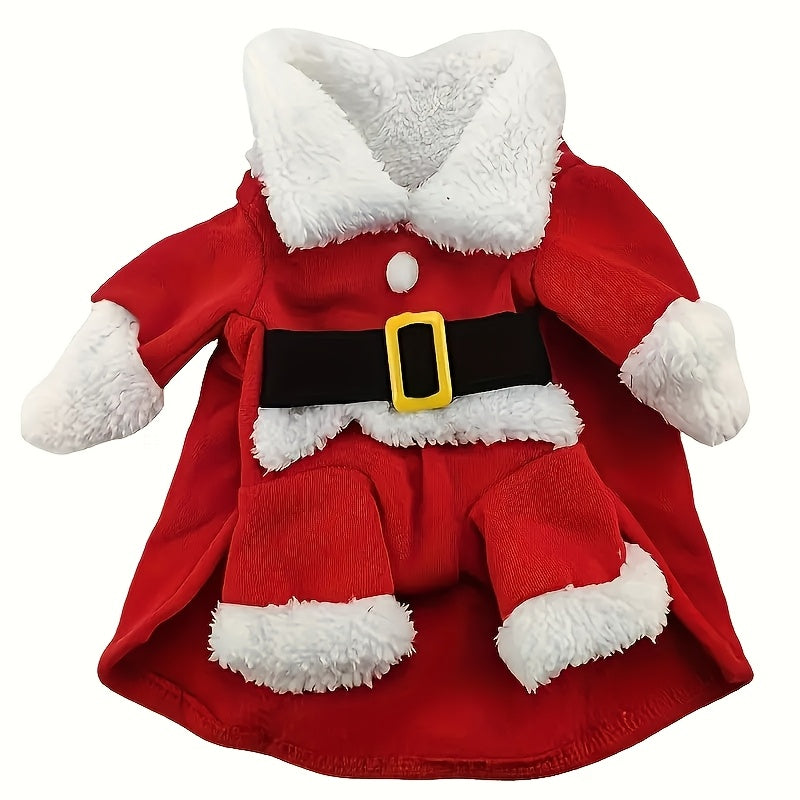 Festive Santa Claus Pet Costume Set
