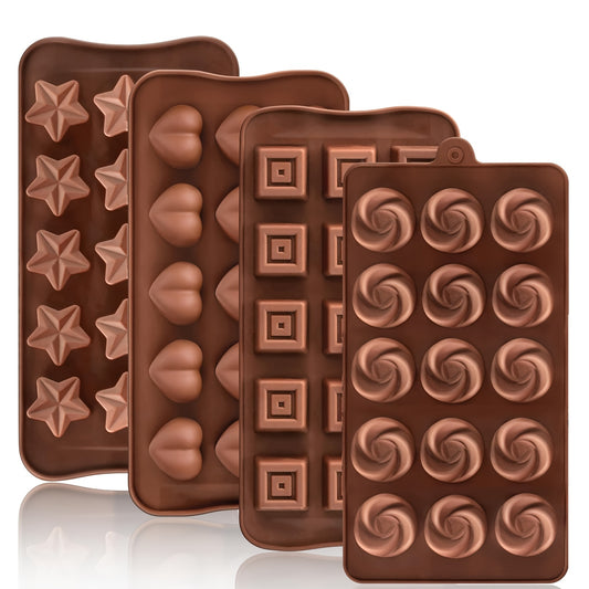 4pcs Silicone Chocolate Molds