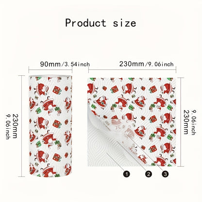 Thickened 3-Layer Christmas Kitchen Paper
