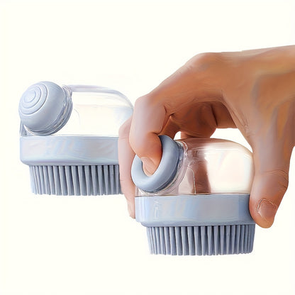 Multifunctional Shampoo Brush with a Liquid Dispenser