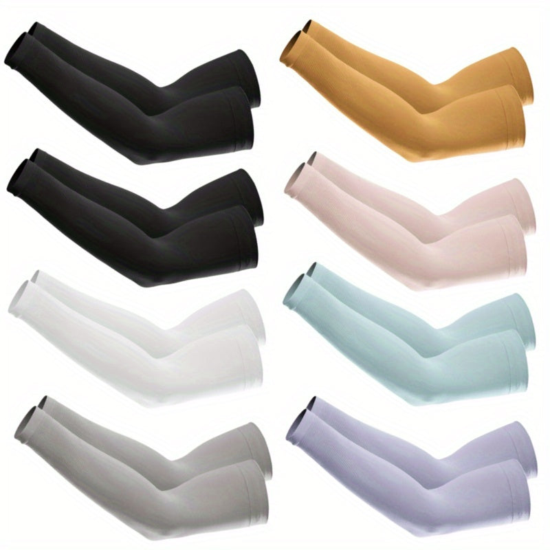 8 Pairs Cooling Arm Sleeve Compression for Men & Women