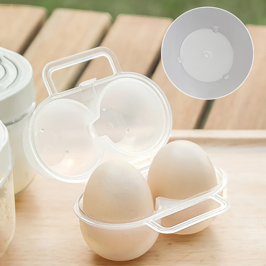 Plastic Egg Holder with 2 Compartments