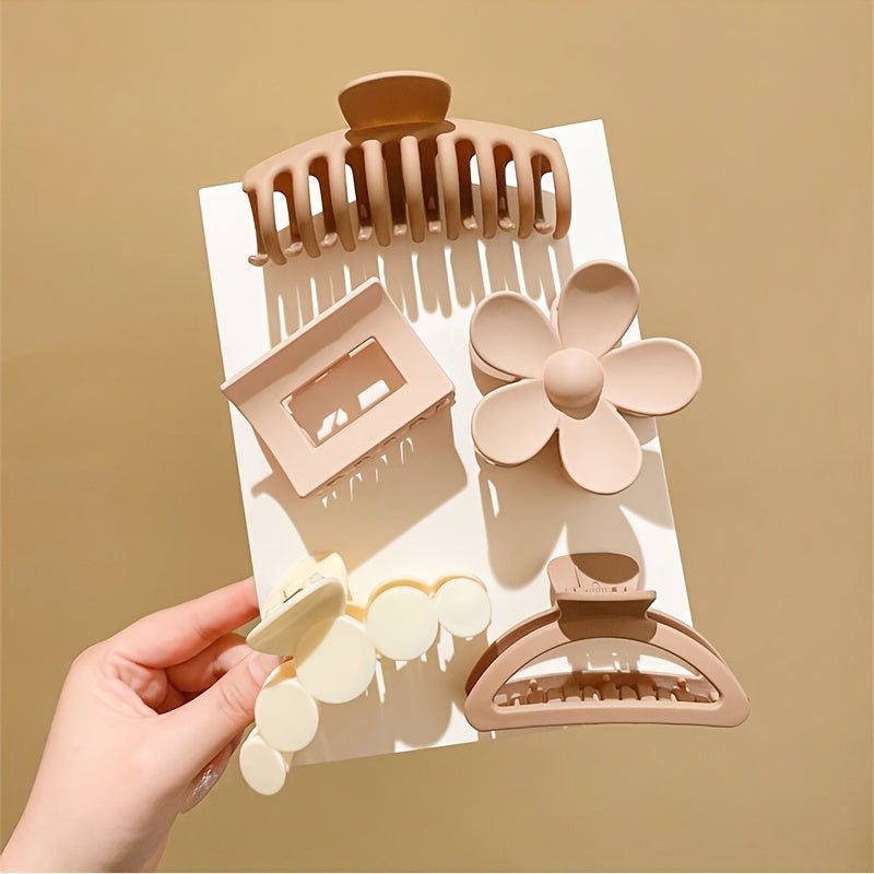 6pcs Winter Plush Hair Clip Claw - HazMarket