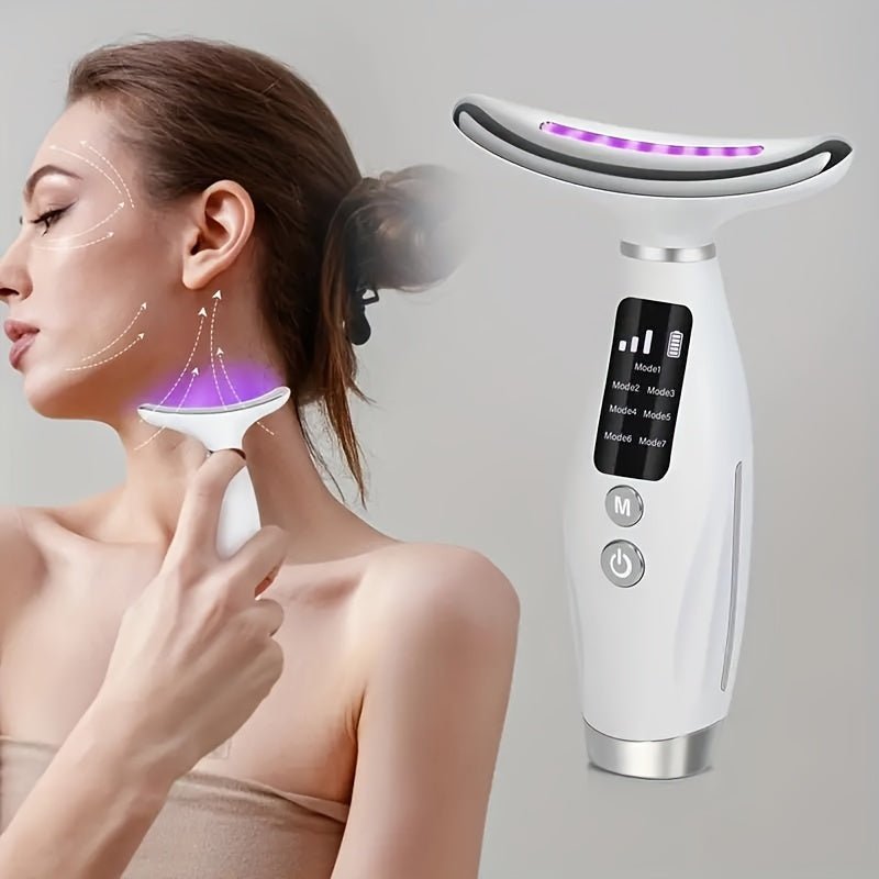 7 Modes Rechargeable Facial And Neck Massager - HazMarket