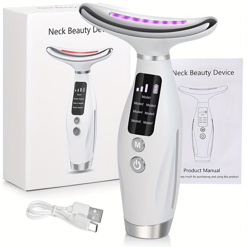 7 Modes Rechargeable Facial And Neck Massager - HazMarket