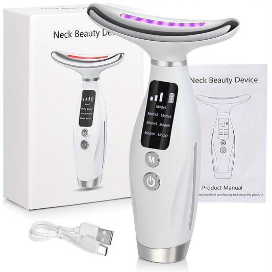 7 Modes Rechargeable Facial And Neck Massager - HazMarket