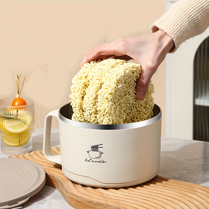 Stainless Steel Instant Noodle Bowl With Cover