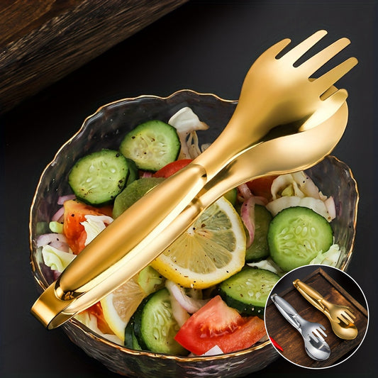Elegant Stainless Steel Serving Tongs