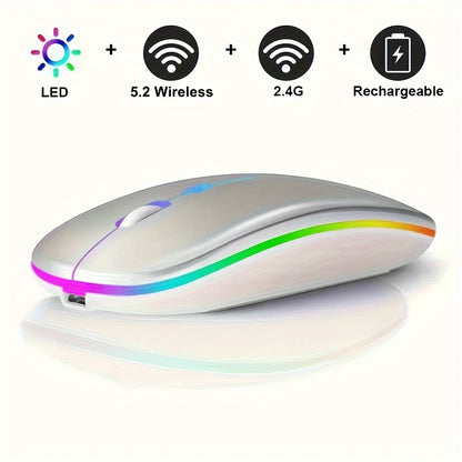 Ultra-Thin Rechargeable LED Backlit Wireless Mouse