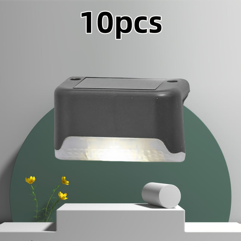 10pcs Solar Step Outdoor Lights
