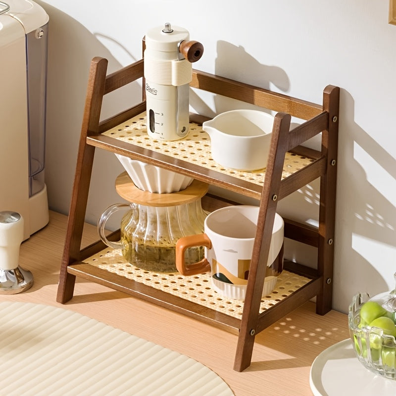 2-Tier Freestanding Shelf Organizer