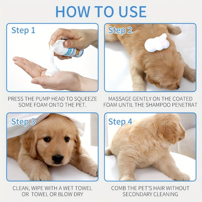 Pet Dry Shampoo Suitable for Cats and Dogs