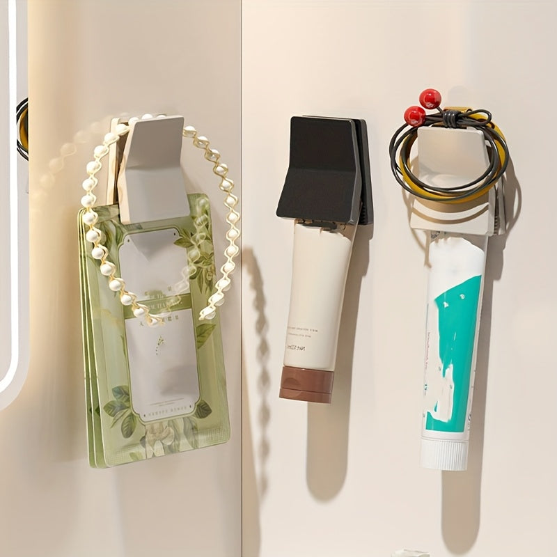 Set of 4 Wall-Mounted Storage Clip Organizer