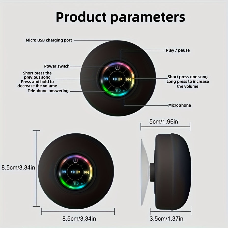 Wireless Speaker with LED Lights