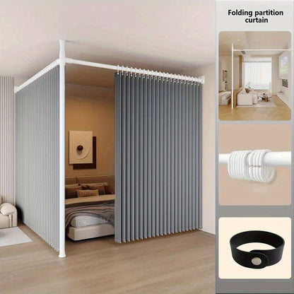 Modern Folding Divider Curtain with Hooks