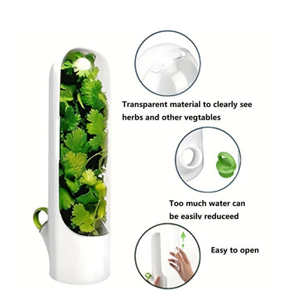 1pc Herb Keeper for Refrigerator