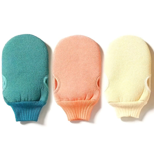 3pcs Double-Sided Exfoliating Gloves