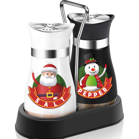 1Set Santa Claus and Snowman Salt and Pepper Shaker