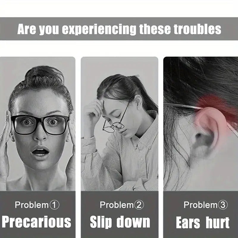 4pcs Anti-Slip Elastic Eyeglass Ear Pads