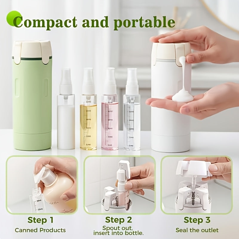 4-in-1 Leak-Proof Travel Dispenser Bottle Set