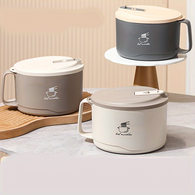 Stainless Steel Instant Noodle Bowl With Cover